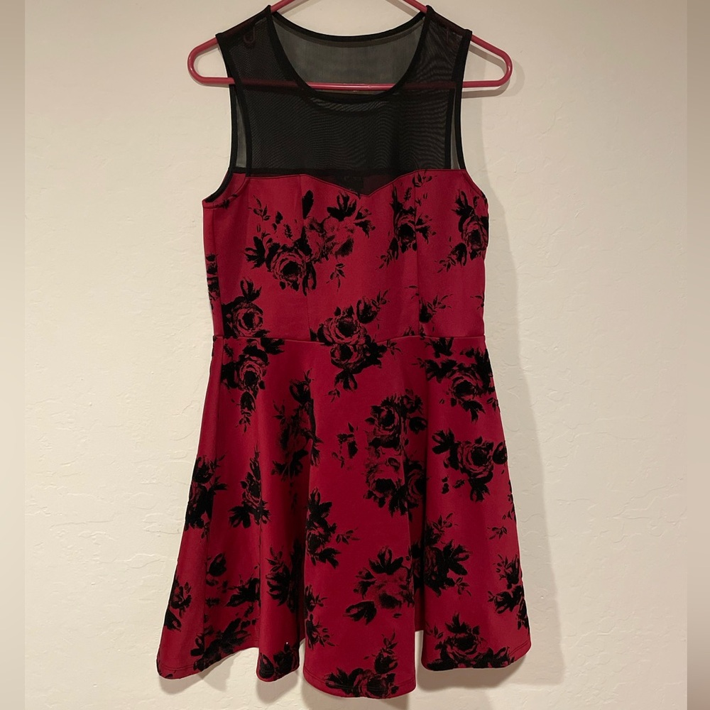 Black and red dress
